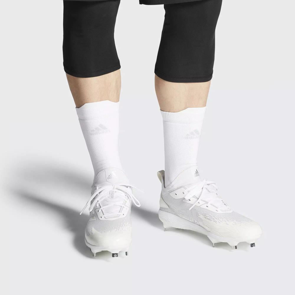 Adidas Adizero Afterburner V Dipped Spikes De Beisbol Blancos Para Hombre (MX-50799)